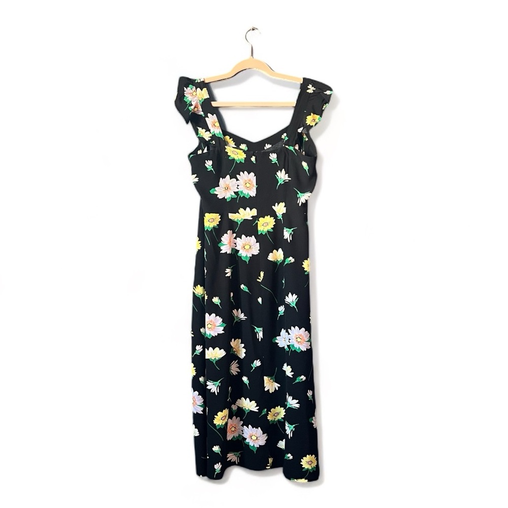 The Loft - Womens Floral Ruffle Strap Midi Dress 6 - Picture 4 of 8